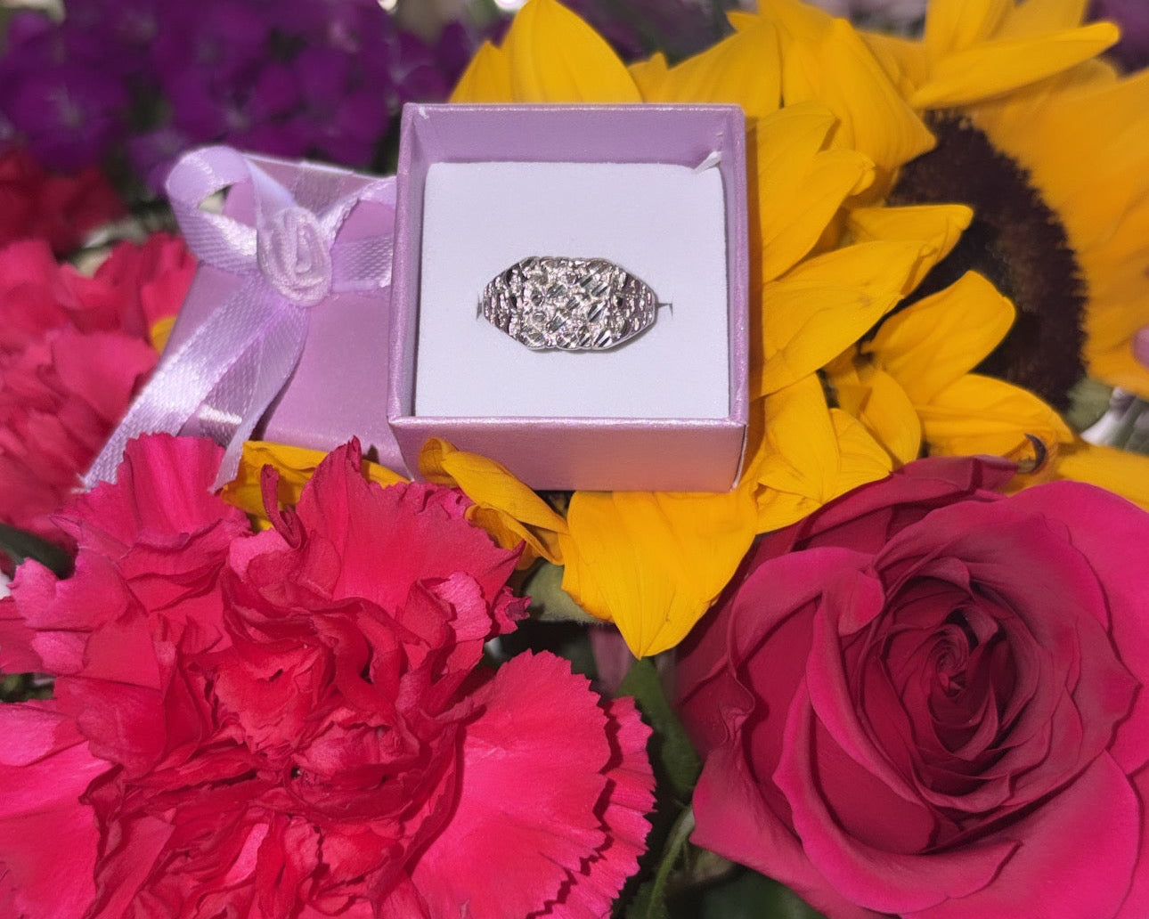 925 Sterling silver Nugget Ring