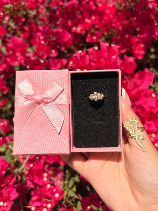14k Mini Plumeria Ring