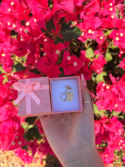 14k Betty Boop Heart Pendant