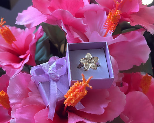 14k Forever flower ring