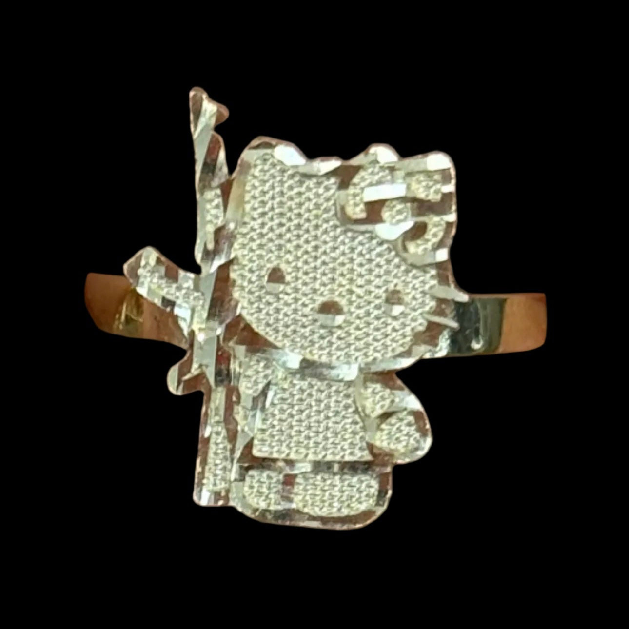 14k Gold Hello Kitty Ring