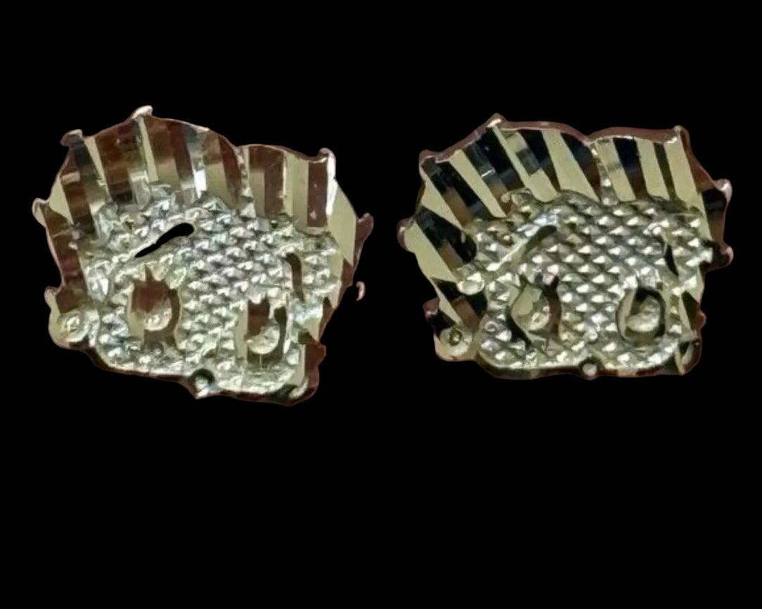 14k gold Betty boop earrings