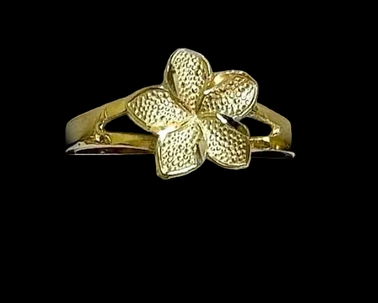 14 mini Plumeria ring