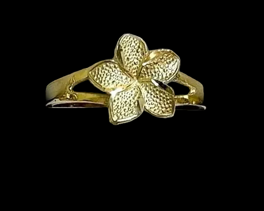 14 mini Plumeria ring