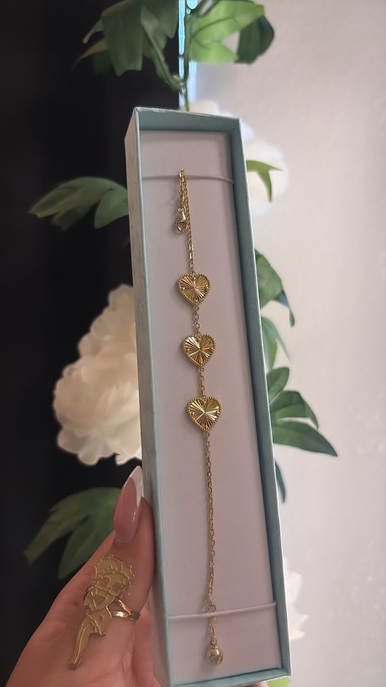 14k Luxury Heart bracelet